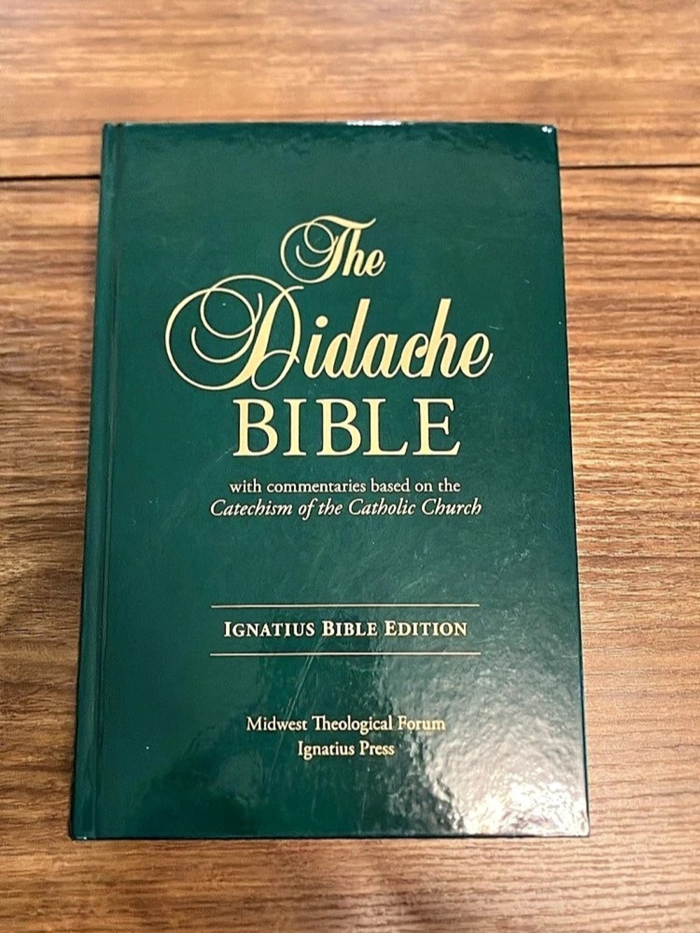 Didache Bible Ignatius Bible Edition Green Hardcover Bible